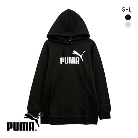 プーマ PUMA ESS エロンゲーテッド ロゴ フーディ スウェット レディース パーカー リラックスフィット 全2色 S-L