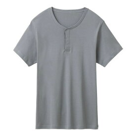 40％OFF【メール便(15)】 グンゼ GUNZE 着替えが楽なTシャツ 半袖イージーファスナーシャツ メンズ セルフケア エイジングサポート 全2色 M-LL