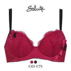 30％OFF ワコール Wacoal サルート Salute 22AWブルーム 75G BTJ475 BTJ775 女優Bra ブラジャー C 単品 デコルテ 谷間 リフトアップ レディース 全3色 C65-C75