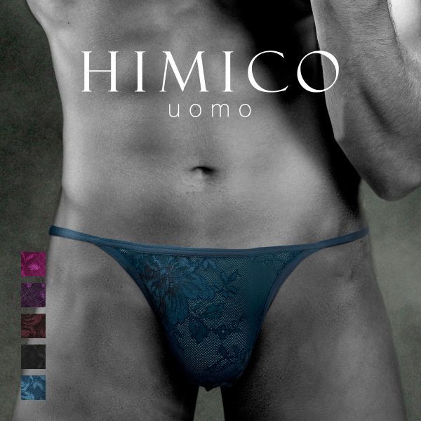  HIMICO uomo LEONARDO Tバック パンツ レース ビキニ メンズ M L LL 001series  全5色 M-LL