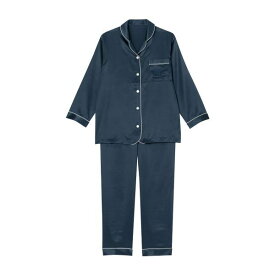 15％OFF ワコール Wacoal 睡眠科学 レディース シルクサテン シャツパジャマ 長袖 上下セット シルク100％ 絹 LL 全2色