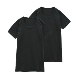 グンゼ GUNZE キッズ ジュニア 無地 クルーネック 半袖Tシャツ 2枚組 やわらか綿100％ 子供肌着 全2色 130-170