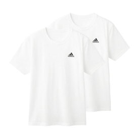 20％OFF アディダス adidas 2P クルーネック 半袖 Tシャツ 2枚組 メンズ スポーツ 吸汗速乾 全2色 M-LL