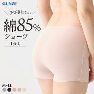 20％OFF【メール便(5)】 グンゼ GUNZE いいここち ひびきにくい綿85% ショーツ 一分丈 深め ハイウエスト…