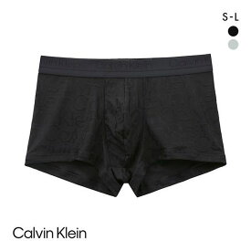 カルバン・クライン Calvin Klein CK BLACK LOGO JAQUARD ローライズ トランク ボクサーパンツ メンズ 全2色 S(日本S-M)-L(日本XL)