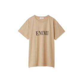 エミ emmi【emmi atelier】emmiロゴ 和紙 Tシャツ 綿混 レディース 全5色