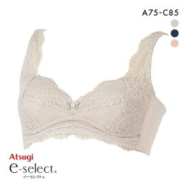 アツギ ATSUGI イーセレクト e-select 背中すっきり アンダーメッシュ ブラジャー ノンワイヤー 単品 レディース 全3色 A75-C85