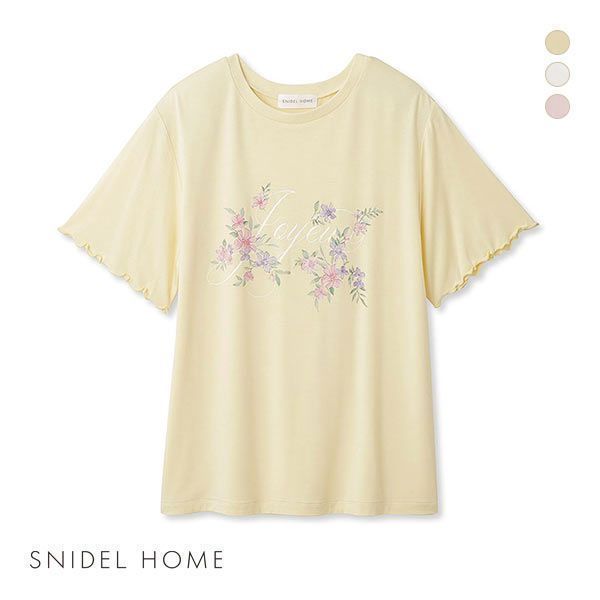 スナイデルホーム SNIDEL HOME ヴィンテージライク プリントTシャツ パジャマ ルームウェア レディース 全3色 