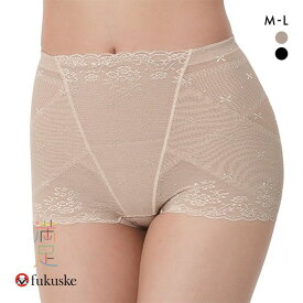 【最大100%ポイントバック・4/25限定】10％OFF【メール便(10)】 福助 Fukuske 満足 メリハリサポート 骨盤ベルト ボクサーパンツ レディース 単品 全2色 M-L