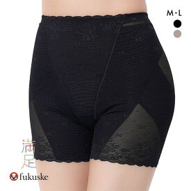 10％OFF【メール便(15)】 福助 Fukuske 満足 メリハリサポート 一分丈 レディース 全2色 M-L