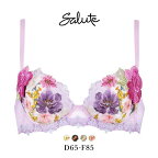 35％OFF ワコール Wacoal サルート Salute 23AW 93G BTJ493 P-UP ブラジャー DEF プッシュアップ 単品 谷間 フェア レディース 全4色 D65-F85