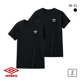 【最大100%ポイントバック・4/25限定】アンブロ UMBRO 2P クルーネック Tシャツ 2枚組 メンズ 綿混 全2色 M-LL