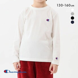 20％OFF【メール便(15)】 チャンピオン Champion キッズ ジュニア ロングスリーブ Tシャツ 女の子 男の子 べーシック Cロゴ CK-Y401 全4色 130-160