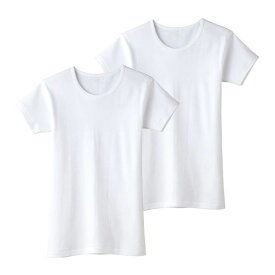 20％OFF グンゼ GUNZE キッズ ジュニア あったか厚地 丸首 半袖シャツ 2枚組 クルーネック 男児 襟あき広め 本体綿100％ メンズ 100-160