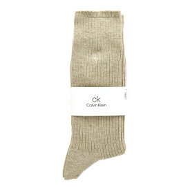 【最大100%ポイントバック・4/25限定】【メール便(10)】 カルバンクライン CalvinKlein ワンポイントリブソックス 2542100 ロング丈 日本製 綿混 毛混 紳士靴下 メンズソックス ビジネス カジュアル 全6色 25-27cm-27-29cm