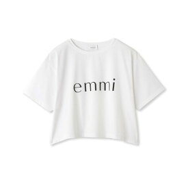 エミ emmi 【emmi yoga】emmiロゴクロップドTシャツ 単品 レディース 全2色