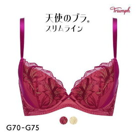 32％OFF トリンプ Triumph TR584 天使のブラ スリムライン ブラジャー G 単品 レディース 女性 下着 ブラ ブランド かわいいブラ 花柄 谷間 寄せて上げる 人気 20代 30代 40代 50代 大きいサイズ Gカップ 全2色 G70-G75