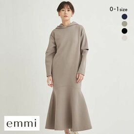 エミ emmi【emmi atelier】フーディーカットワンピース 長袖 レディース 全4色 0-1