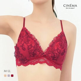 【43%OFF・5/18 09:59まで】 【送料無料】 モンシェルピジョン Mon cher pigeon ティアム TIAM05 ノンワイヤー ブラレット 単品 大きいサイズ M-LL 花柄 上品 刺繍 レース レディース 全3色 M-LL ev_sp_30