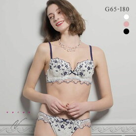 10％OFF ナルエー NARUE ランジェリー プティ ブラジャー ショーツ セット GHI 大きいサイズ グラマーサイズ レディース 全3色 G65-M-I80-LL