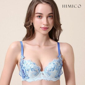 【送料無料】 HIMICO 瑞々しく軽やかに咲き誇る Peonia fresca ブラジャー BCDEF 019series 単品 レディース 大きいサイズ 3/4カップブラ セクシー ひみこ ヒミコ ランジェリー ブラ インナー 全3色 B65-F80