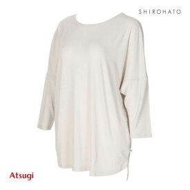 【メール便(20)】 アツギ ATSUGI クリアビューティアクティブ ヨガウェア Tシャツ 7分袖 トップス レディース 全3色