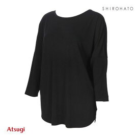 【メール便(20)】 アツギ ATSUGI クリアビューティアクティブ ヨガウェア Tシャツ 7分袖 トップス レディース 全3色