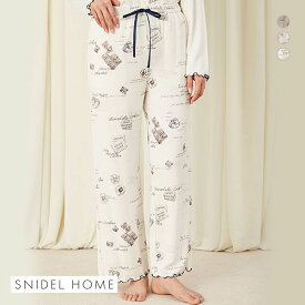 【最大100%ポイントバック・4/25限定】スナイデルホーム SNIDEL HOME スイーツ総柄カットパンツ パジャマ ルームウェア レディース 全3色