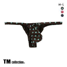 【メール便(3)】 ティーエム コレクション TM collection サイドストリング ハーフバック ML メンズ 前とじ ビキニブリーフ 全3色 M-L