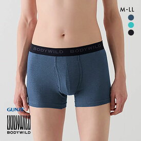 20％OFF【メール便(15)】 グンゼ GUNZE ボディワイルド BODY WILD ボクサーパンツ メンズ 前あき 綿混素材 全3色 M-LL