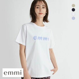 エミ emmi 【emmi atelier】ペイントemmiロゴTシャツ レディース 全4色 ev_sp