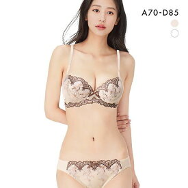 ピュアシェリ PURECHERIE ブラジャー ショーツ セット 小花チュール レディース 全2色 A70-M-D85-LL