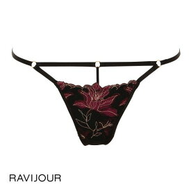 【メール便(7)】 ラヴィジュール RAVIJOUR ホログラフィ ハーフレース ショーツ SM バックオープン 総レース 透け レディース 全3色 S-M