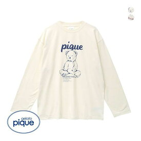 ジェラートピケ gelato pique 【UNISEX】ワンポイントロンT ジェラピケ パジャマ ルームウェア 全2色 S-M-M-L