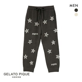 ジェラートピケ オム GELATO PIQUE メンズ 【HOMME】エアモコスタージャガードロングパンツ ジェラピケ パジャマ ルームウェア 全2色 M-L