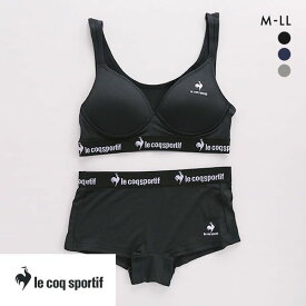 ルコックスポルティフ le coq sportif ハーフトップ＆ショーツセット レディース 上下セット ブラショーツセット ノンワイヤー 全3色 M-LL