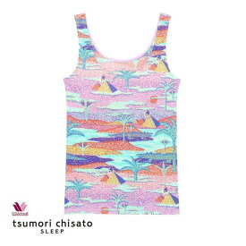 15％OFF ワコール Wacoal ツモリチサト tsumori chisato SLEEP ナイル川クルーズバカンス ノースリーブ カップ付き インナー タンクトップ ML レディース 全2色 M-L