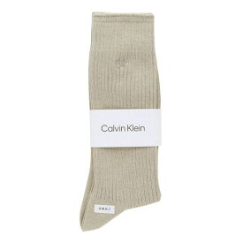 【最大100%ポイントバック・4/25限定】【メール便(15)】 カルバンクライン CalvinKlein ワンポイントリブソックス 2542105 ロング丈 綿混 毛混 紳士靴下 メンズソックス ビジネス カジュアル 全7色 25-27cm-27-29cm