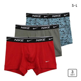 ナイキ NIKE EVERYDAY COTTON STRETCH TRUNK 3PACK ボクサーパンツ 3枚組 メンズ 前とじ アンダーウェア S-L