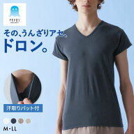 20％OFF【メール便(30)】 グンゼ GUNZE アセドロン 汗取り付き Vネック Tシャツ 短袖 半袖 メンズ インナ…