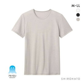 20％OFF【メール便(30)】 グンゼ GUNZE アセドロン 鹿の子 クルーネック Tシャツ 半袖 インナー メンズ 全3色 M-LL