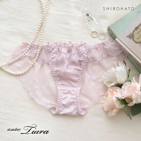 【メール便(4)】 セントオードリー St.Audrey tiara リリージュエルナイト ショーツ 総レース バックレース ショーツ 単品 レディース 全3色 M-L