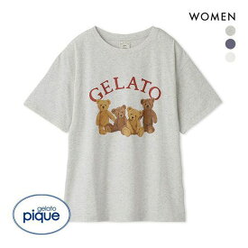 【最大100%ポイントバック・4/25限定】ジェラートピケ gelato pique レディース ベアワンポイントTシャツ ジェラピケ パジャマ ルームウェア 全3色