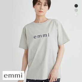 エミ emmi 【emmi yoga】 【ONLINE限定】eco emmiロゴバックシャンTシャツ 半袖 Tシャツ スポーツウェア 単品 レディース 全3色