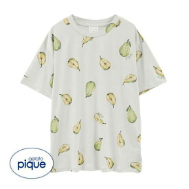ジェラートピケ gelato pique レディース フルーツ柄Tシャツ ジェラピケ ルームウェア パジャマ 全4色