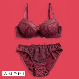 アンフィ AMPHI 推し活にもオススメ♪多彩なカラーバリエーション！ ブラ＆ショーツセット ABCDE レディース 全13色 A70-M-E75-L