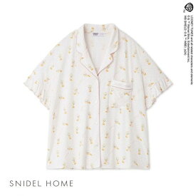 【最大100%ポイントバック・6/5限定】スナイデルホーム SNIDEL HOME 【Tweety】総柄開襟トップス パジャマ ルームウェア レディース 全2色