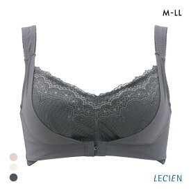 10％OFF ルシアン LECIEN ナイトサポート ブラ フロントホックタイプ 就寝用 ハーフトップ ノンワイヤー ナイトブラ M L LL 単品 レディース 下着 ノンワイヤーブラ 全3色 M-LL ev_sp