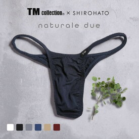 【メール便(5)】 ティーエムコレクション TM collection×Gravevault×SHIROHATO トリプルコラボ naturale due ハギ無しシャープ リオバック ビキニ メンズ 全6色 M-LL