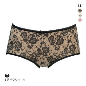 15％OFF【メール便(4)】 ワコール すそピタショーツ ノーマル LL 綿混 Wacoal レディース 全3色